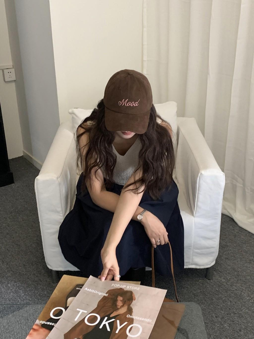 Street Dance Hat With Embroidered Letters And Wide Brim For Summer Fashion Style коричневый