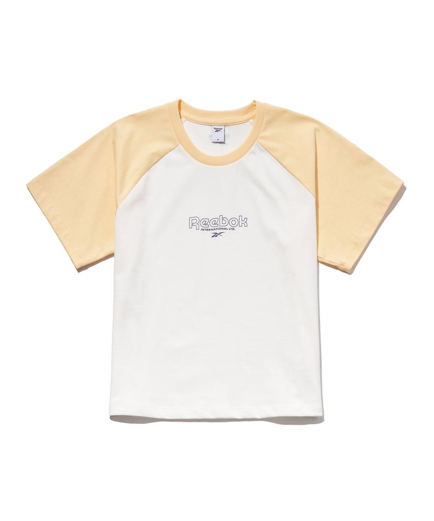 REEBOK Printed Raglan T-Shirt (W) - Butter