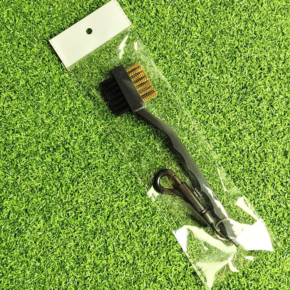 Golf cleaning brush double-sided design portable hook Lightweight portable two-head club cleaning Golf cleaning Accessories