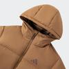 Adidas Men's Puffy Hooded Mid-Length Down Jacket JV6189