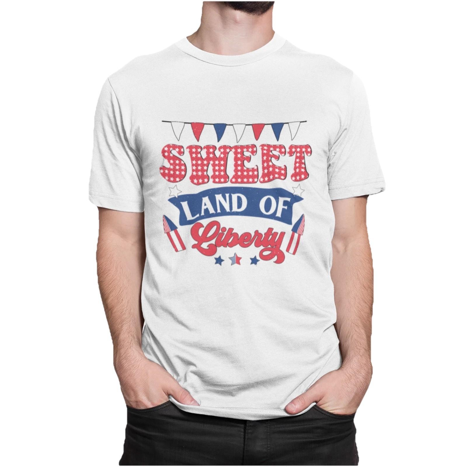 Sweet Land of Liberty T-Shirt | 4th of July Patriotic Shirt L