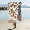 Tropical Plant Pattern Print Cartoon Beach Towel Cute Kawaii Room Decor Bath Girls Children Hand Towels For Bathroom Shower