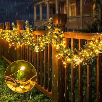 100LEDs Cluster Firecracker String Lights 3 Meter Length with Remote Christmas Tree Lights USB Green Cable Lamp String