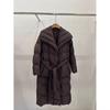 Yu Yan Women's 2025 High-End Long Goose Down Winter Coat - Elegant, Thick, and Stylish