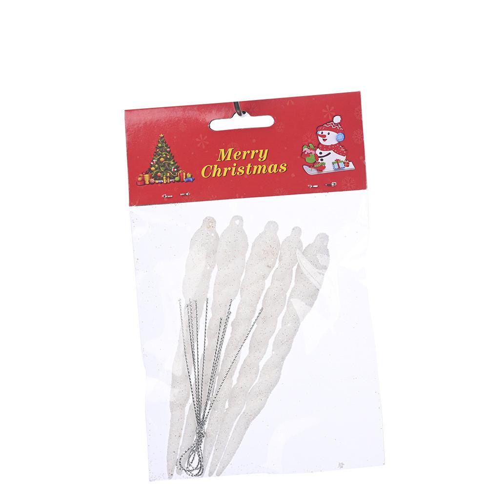 

Plastic Colorful Festive Ice Stick Ornaments For Magical Holiday Accents Tree Color Ice Pendant White