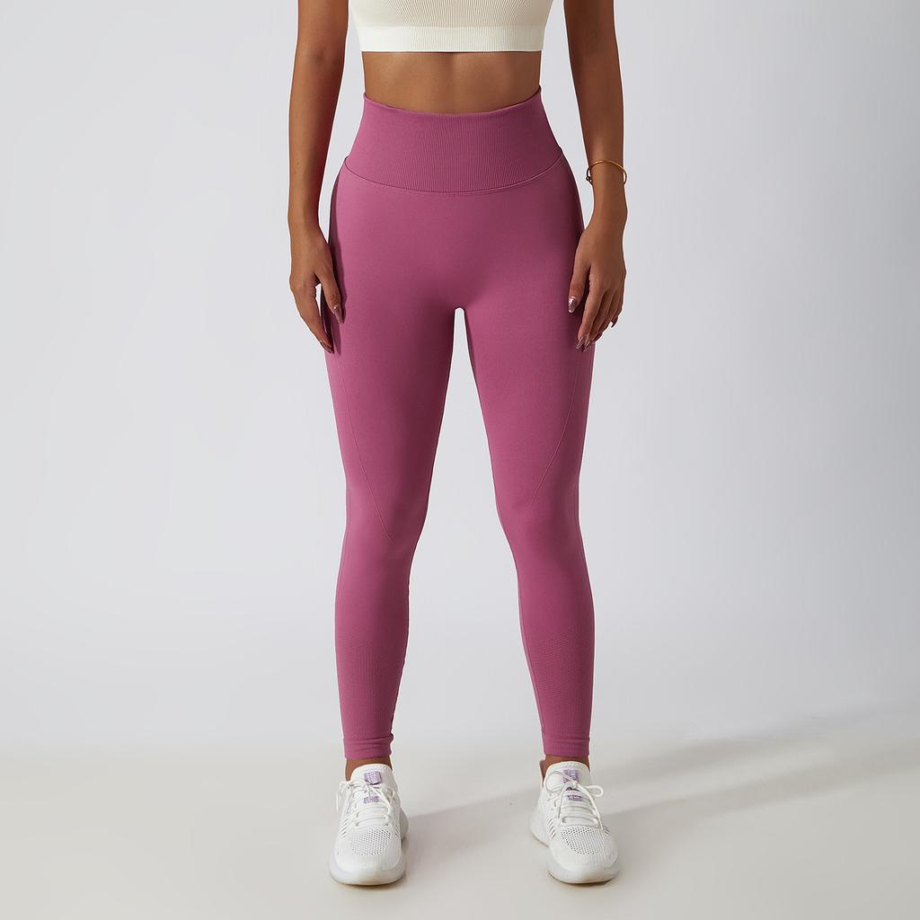 New Running Fitness Pants, Hip Lifting Yoga Pants, Women'S Seamless Knitted Tight High Waist Breathable Sports Yoga Shorts