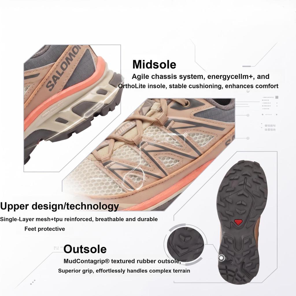 SALOMON XT-6 Expanse Seasonal Natural Plum Kitten Unisex Sneakers Tan Cement L47468000