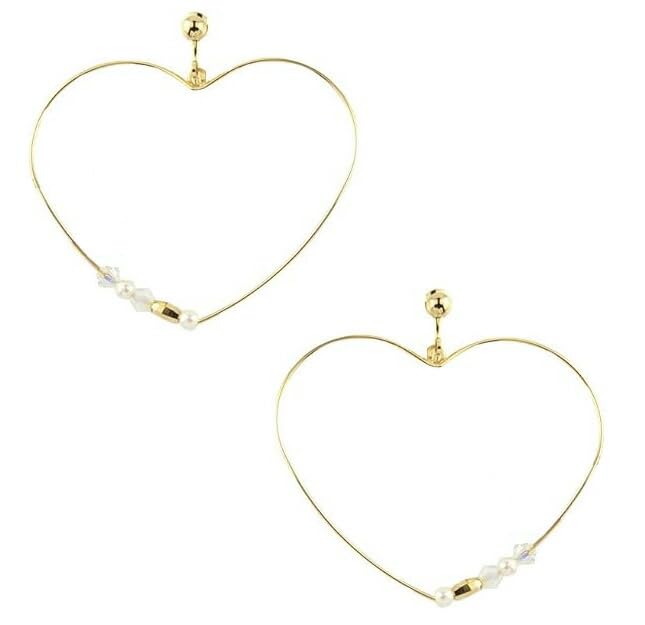 

Магазин відкритий гвинт зроблено в p0249 E [Ювелірні вироби M] Жіночі сережки, серце, біжутерія, весна, гіпоалергенні, Японія, золото, без ребер