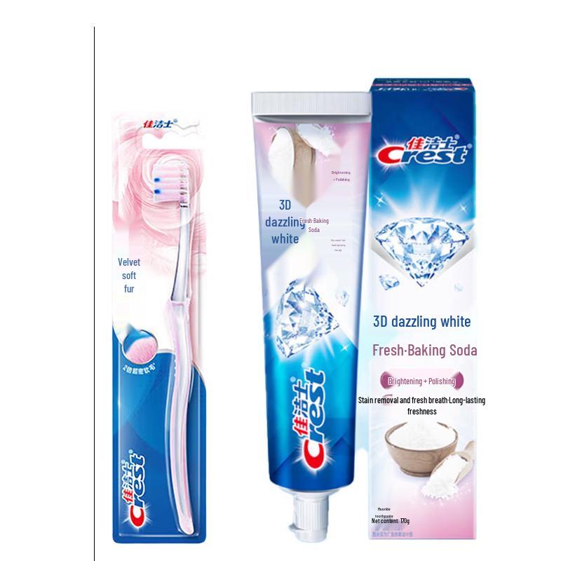 Набор зубная щетка Crest Velvet Gum Care и зубная паста 3D White