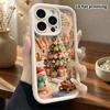 Phone Case: 2D flat, fits iPhone 18 17 16 15 14 13 12Pro protective case, Christmas town, Christmas and Halloween perfect holiday gift