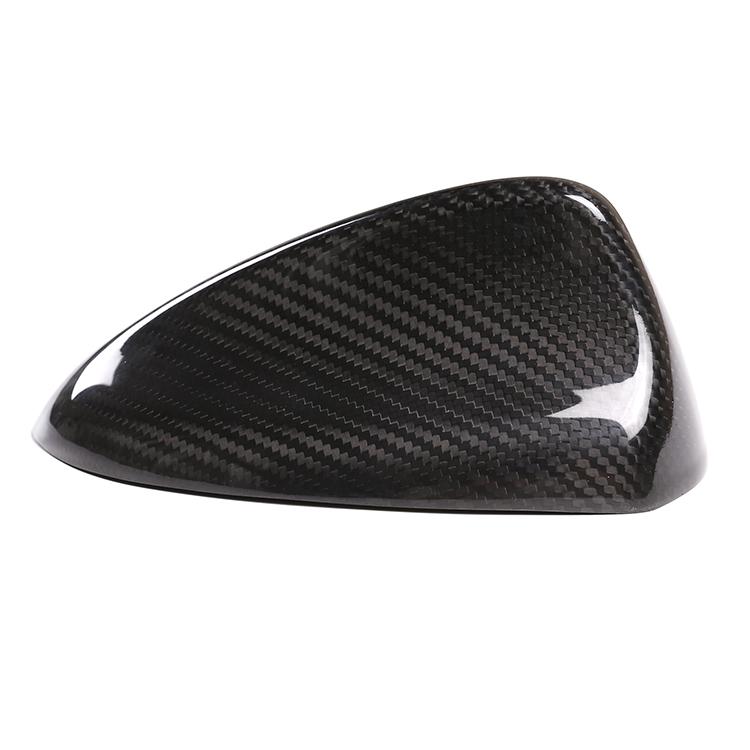 Johhar Real Carbon Fiber 3K Twill Glossy Shark Antenna Cover Decoration Protection for 2020 Alfa Romeo Giulia Stelvio
