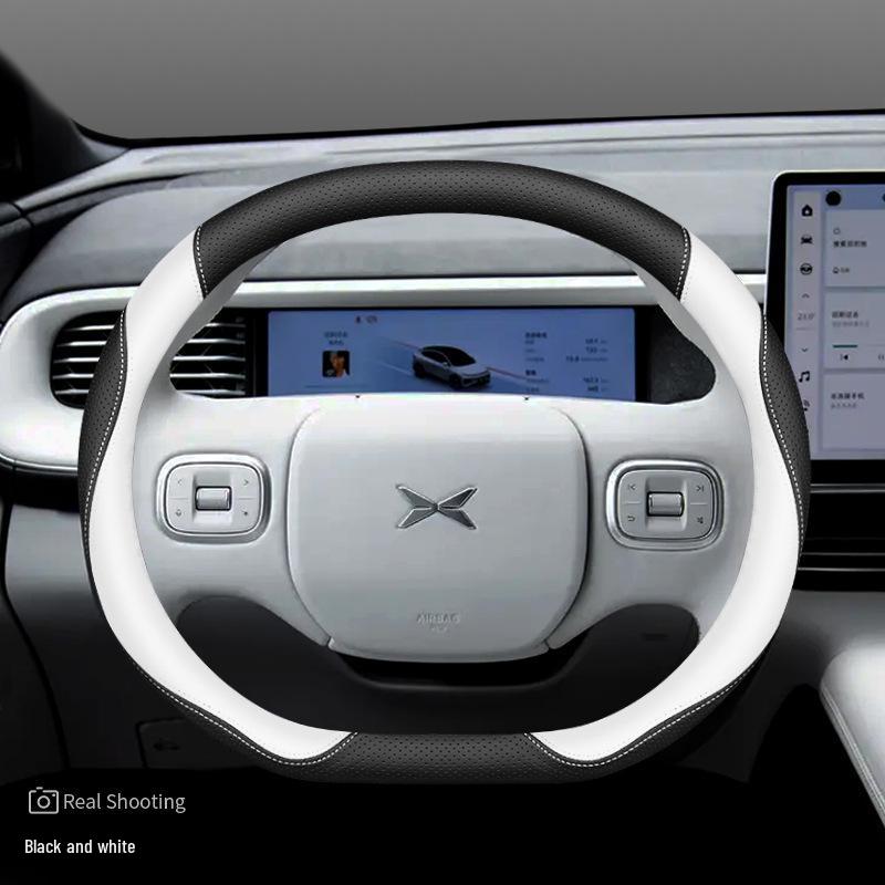 2023 Xiaopeng G6 Genuine Leather Steering Wheel Cover - Ultra-thin, Fits 22/23 New P7, P5, G3, G9