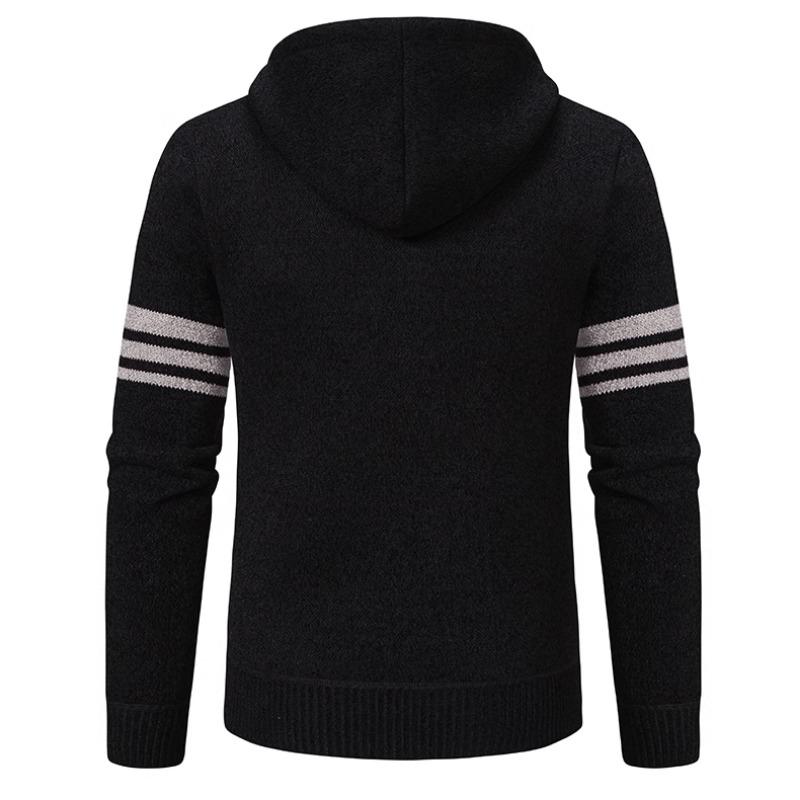 Cozy Up Pánský svetr Cardigan Svetr Mikina s kapucí Svetr na zip Svetr Bunda Pletený Barevný blok S kapucí Stylový Outdoor Domácí oblečení Oblečení