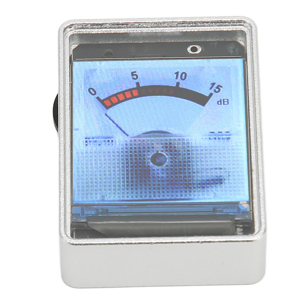 VU Meter Aluminium Alloy Shell 1.3 Inch Display Voice Activated Button Adjustment VU Panel Meter Lev