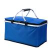 Large 30L Insulated Folding Picnic Basket with Handle Oxford Cloth Shopping Bag Practical Food Preservation Basket