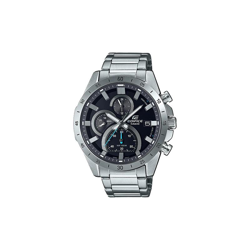 

Casio EDIFICE Waterproof 100 Quartz Movement Stainless Steel Strap Japanese and Korean Watch Men s Watch Black Dial EFR-571D-1AVU чёрный