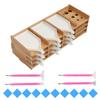 Wooden Diamond Painting Organizer Rack Multi Layer Tray Storage Holder for Beads Drills Pens Rhinestone Art and DIY Craft Tools