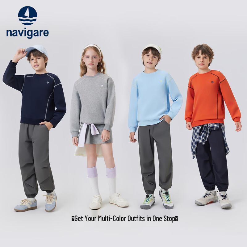 Navigare Kids' Crewneck Long-Sleeve Sweatshirt