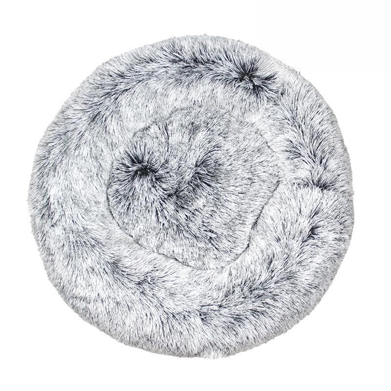 40-100cm Round Pet Bed for Large Dog Bed Super Soft Cat Bed Long Plush Dog House for Medium Dog House Winter Warm Sleeping