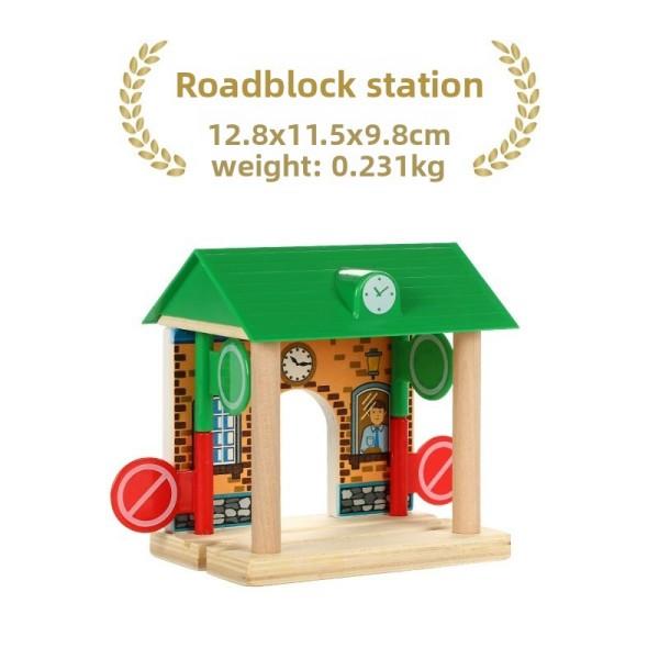 All Kinds Wooden Tunnel Station Platform Wooden Train Track Accessories fit for Brand Wooden Railway Track Toys for Children