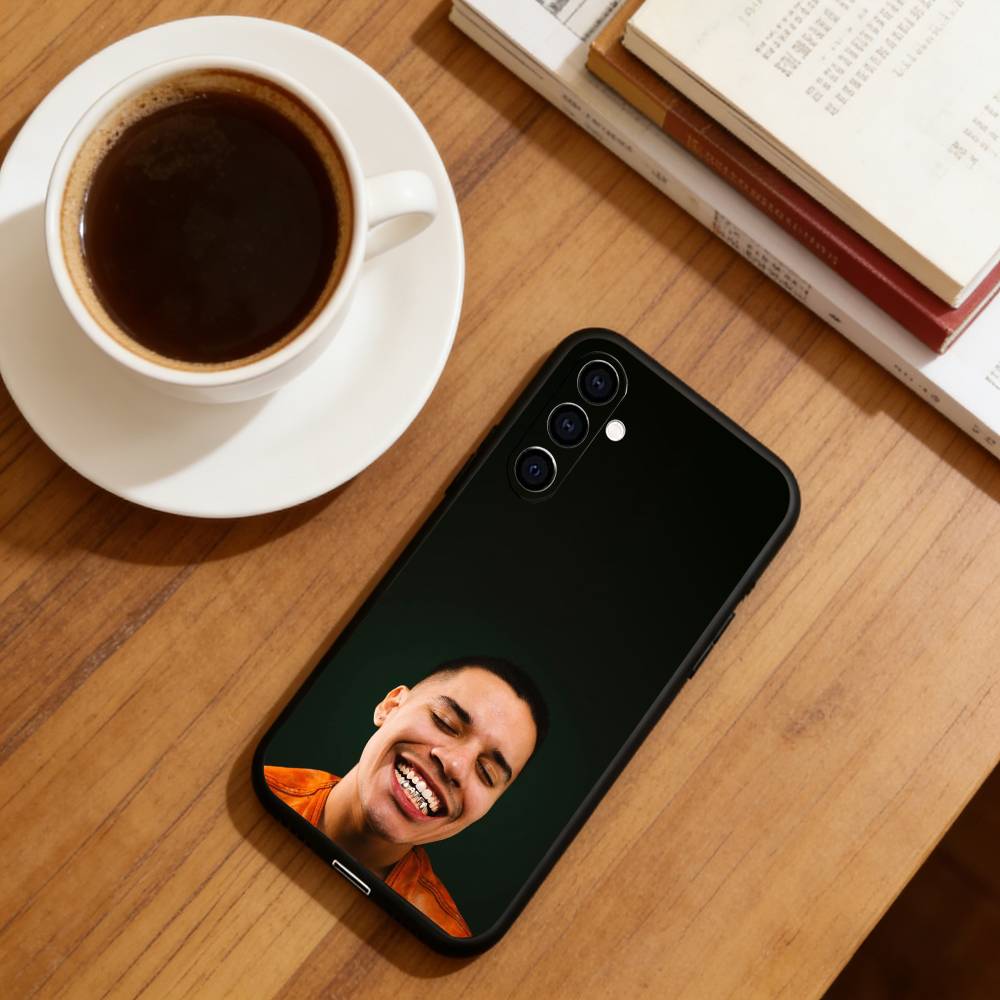 Rappare Nsqk Mobilskal För Samsung Galaxy A73,A72,A71,A70,A53,A52,A51,Andra Mjukt Svart Skydd