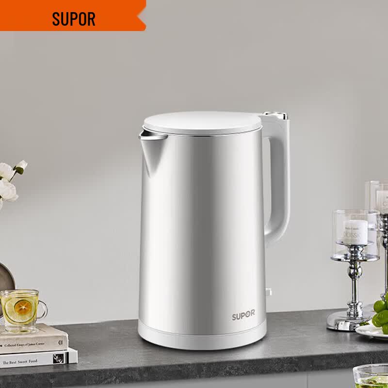 SUPOR ZMD 2.2L Electric Kettle with Double-Layer Anti-Scald Design CN plug (adapter included)