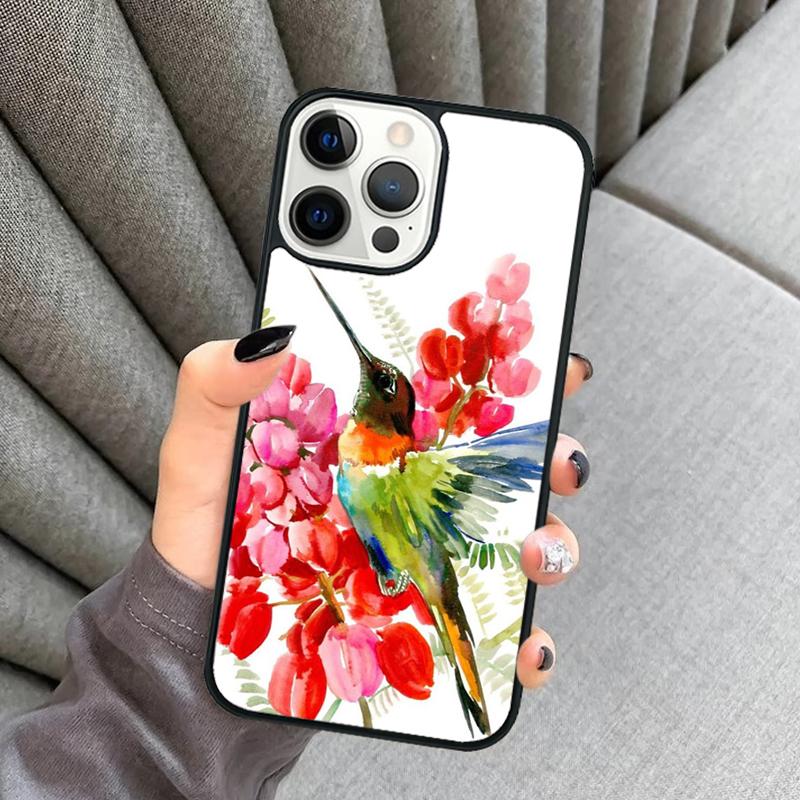 Hummingbird Phone Case For iPhone 17 Air 16 16e 15 13 14 Pro Max 11 12 Plus 2022 MAX Shell Cover coque