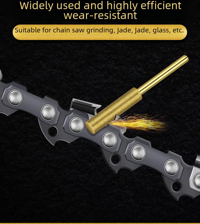 Sada brusných hlav pro řetězové pily: Diamantové brusné pilníky 4,0/4,8/5,5 mm