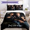 3pcs Custom Name Sam and Colby Bedding Set Duvet Cover Closure Includes 1 Duvet Cover & 2 Pillowcases, Soft and Comfortable for All Seasons.