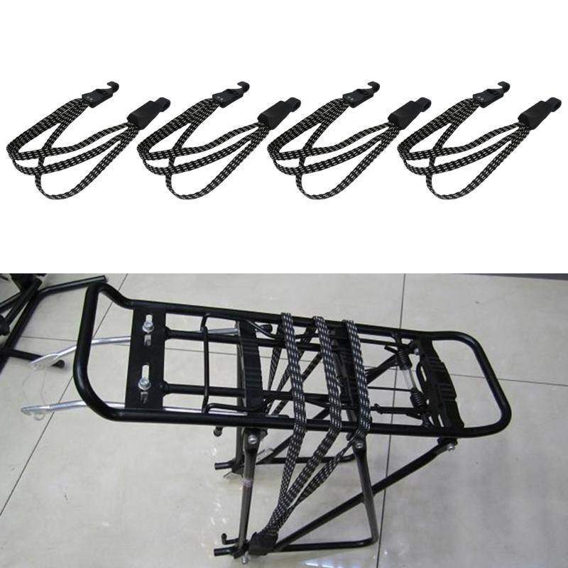 4 szt. Rowery Rowerowe liny bungee 3 w 1 Pasek Lina Elastyczna z dwoma plastikowymi kapturami Pasek mocujący rowery 70 cm/27,55''