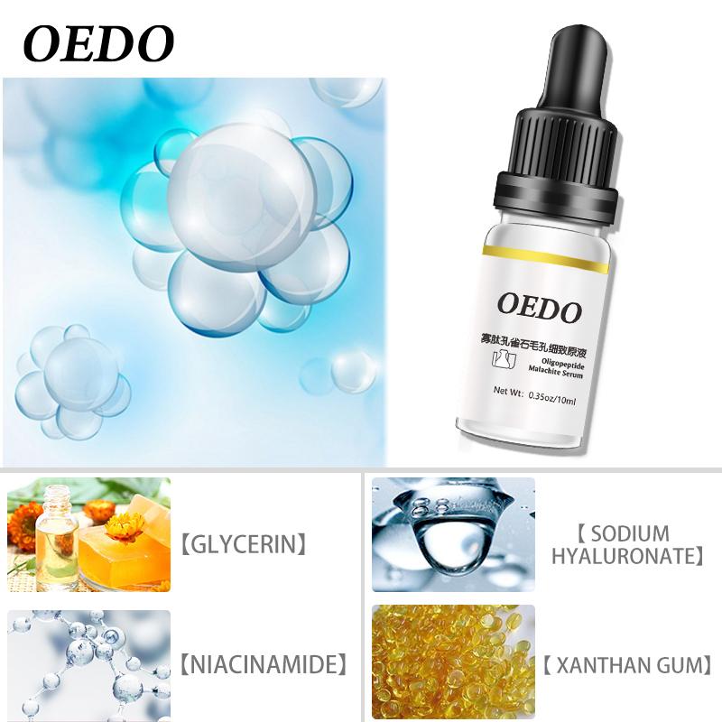 10ml Shrink Pores Oligopeptide Malachite Liquid Face Serum Whitening Plant Skin Care Anti Aging Anti Wrinkle Cream