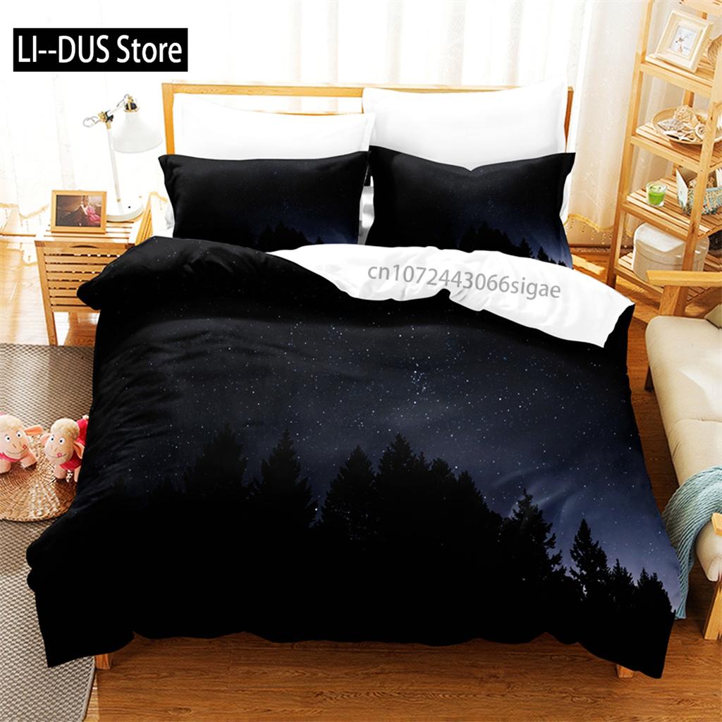 Comforter Seaside City Bedding Set 3D Bedding Digital Printing Queen Size Bed Set Fashion Design