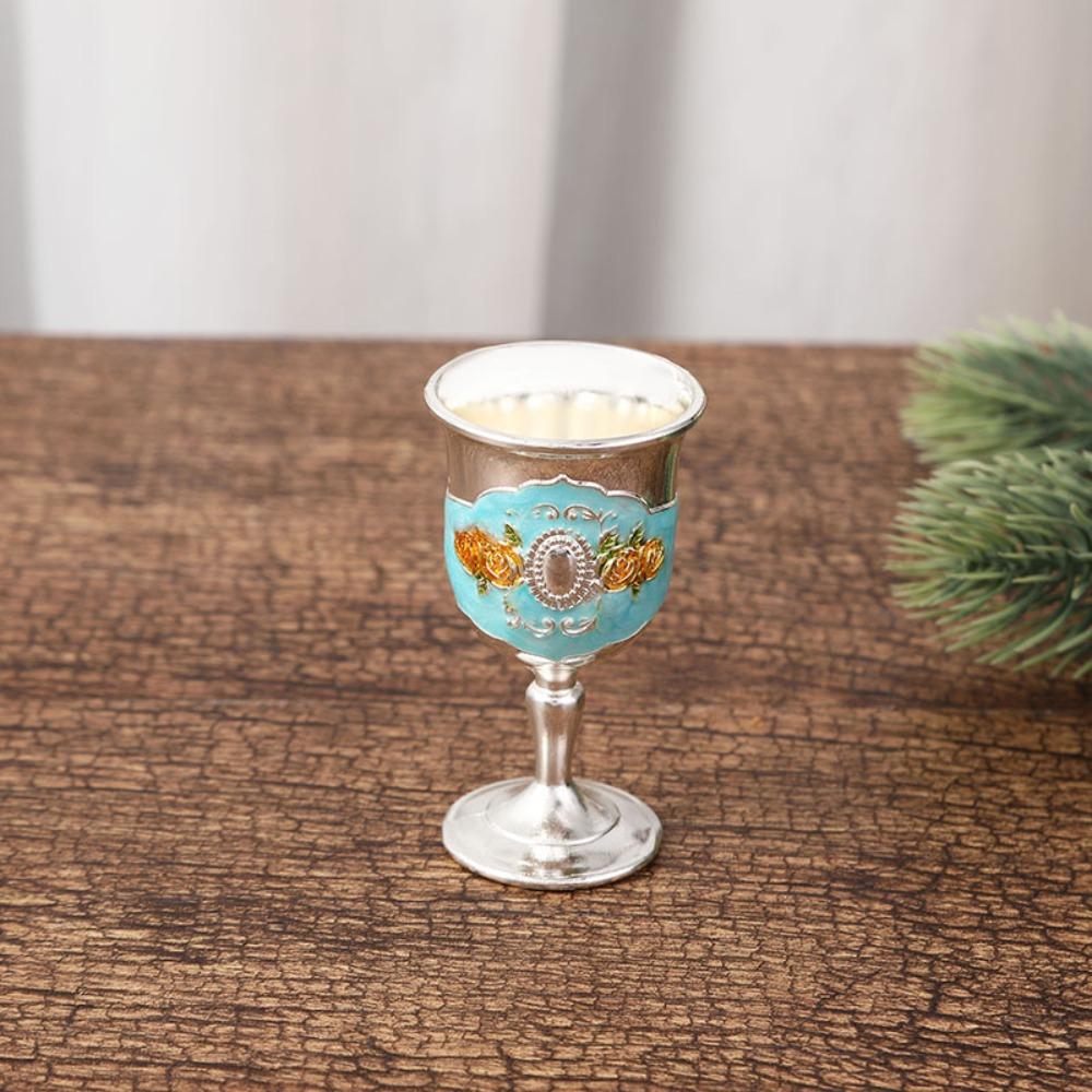 Creative Retro Wine Glasses European Style Metal Champagne Glasses Spirit Vodka Drinkware Dinnerware Goblet Bar Home Decor
