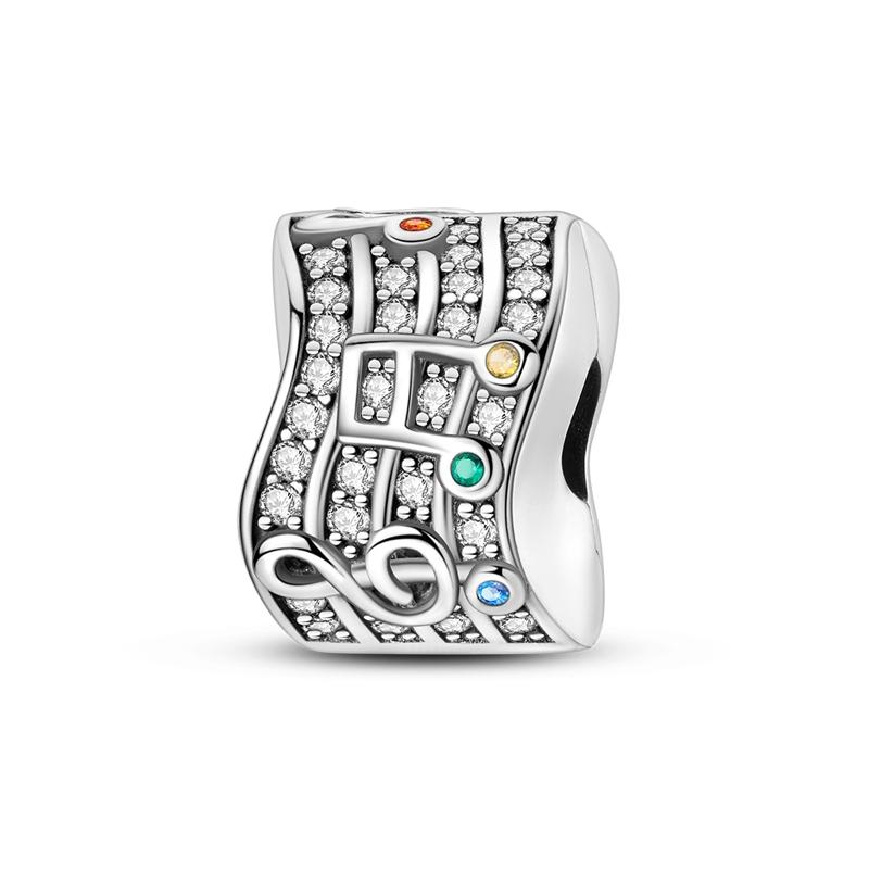 Copper Charms Clasp Stopper Beads Clip Charm Star Moon Flower Shape Fit Original Pan Bracelet Diy Jewelry Making