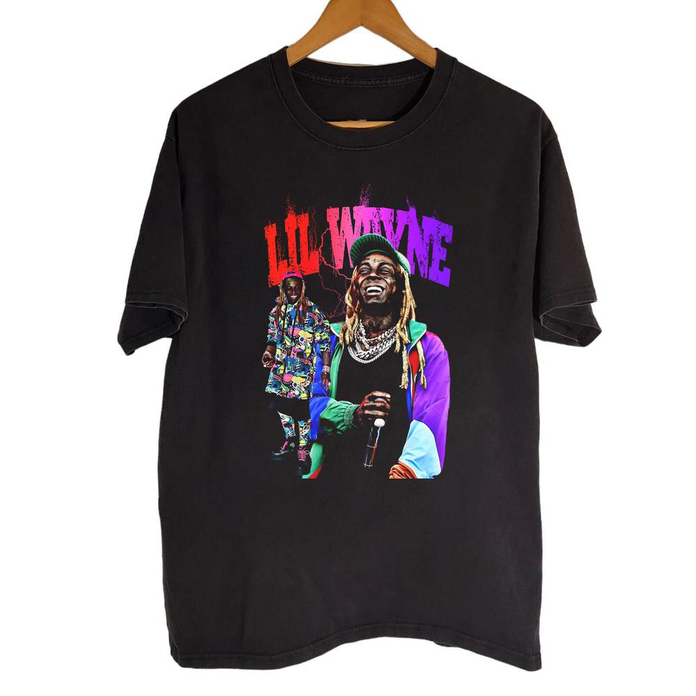 Trend! Lil Wayne Black Cotton T-shirt FULL size BS183 Unisex T-Shirt