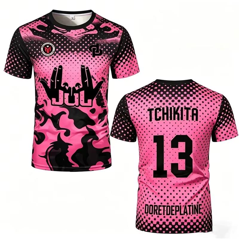 Summer Woman Unisex Style's 90 Minutes MM9 JUL Football T-shirt Outdoor Sports Quick-drying Fitness Training Jersey Short Sleeve Unisex Style