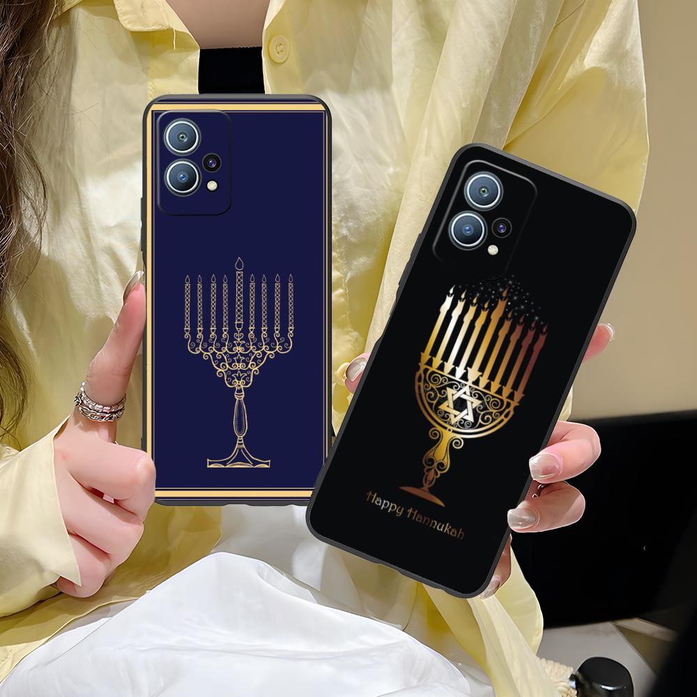 Jewish Hanukkah Mobile Phone Case for Huawei P60 P50 P40 P30 P20 P10 P9 P8 Pro Lite Plus Colorful Printing Cover Cover Luxury