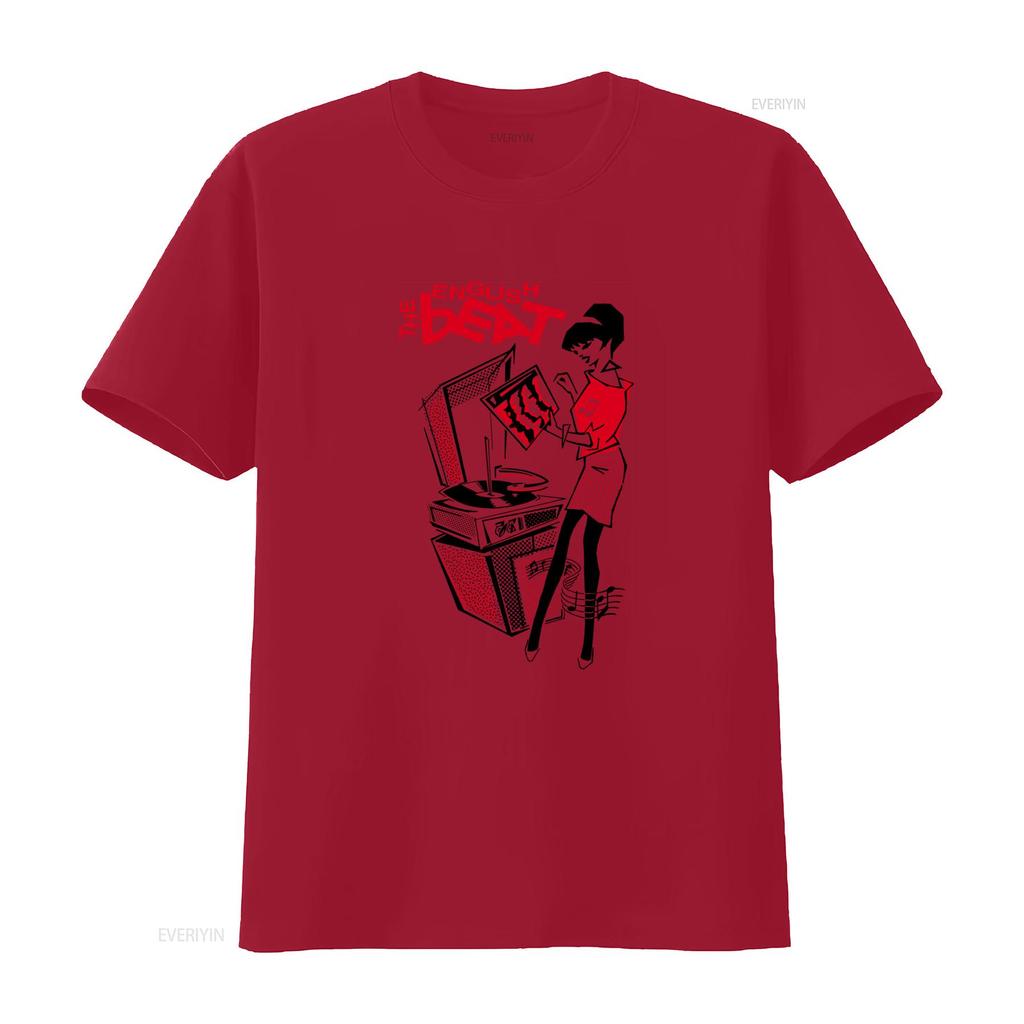 The English Beat Rude Girl 2 Tone Ska Cool T Shirt for Music Lovers P69 vintage Washed Soft Top For Everyday Wear graphic