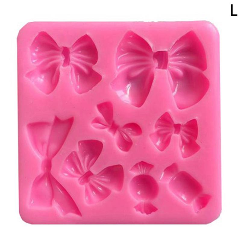 

3D бант форма силиконовые формы для торта инструменты для помадки украшения выпечки инструменты плесень