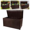 Outdoor Storage Box Lockable Patio Furniture Organizer Waterproof Storage Bin UV-Resistant Tableware Storage Organizing Box