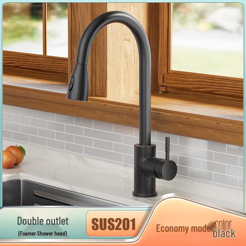 

Pull-Out Kitchen Faucet with Hot & Cold Mixer