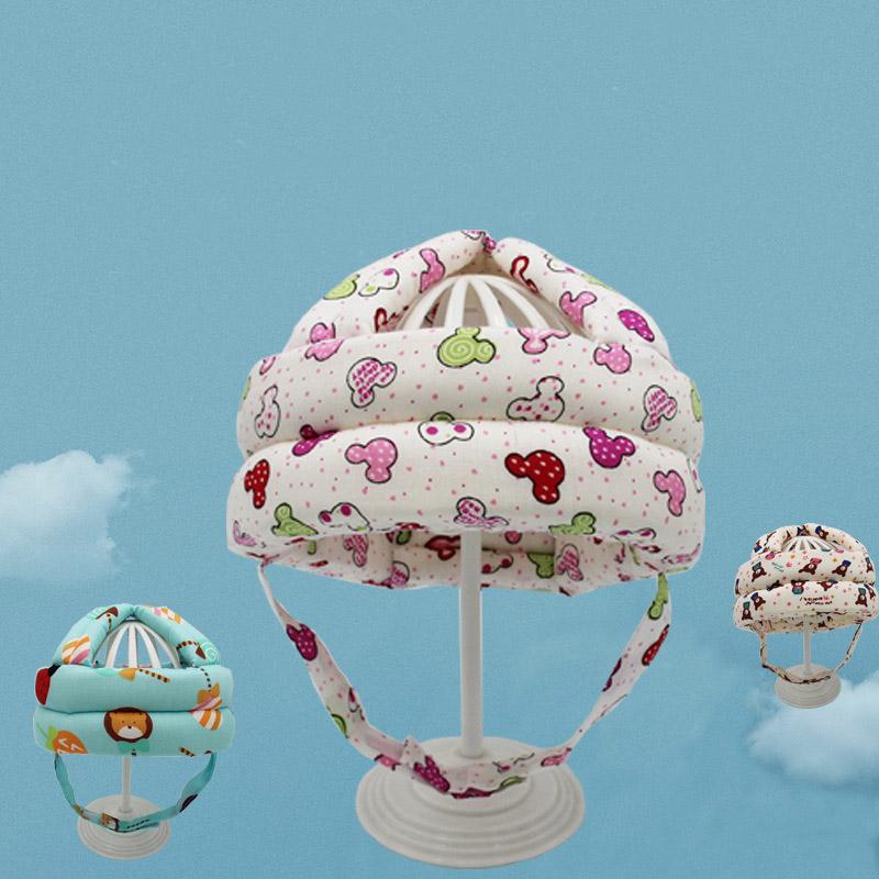 Cotton Infant Toddler Safety Helmet Baby Kids Head Protection Hat for Walking Crawling Baby Learns To Walk The Crash Helmet
