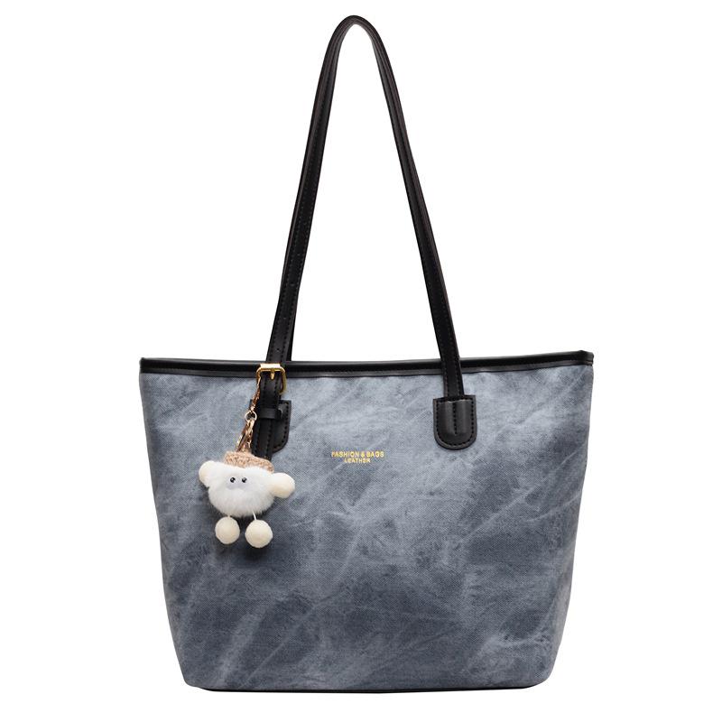 Zimní retro jednobarevná přívěsková taška - Velká kapacita, módní design přes jedno rameno pro ženy