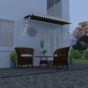 VidaXL Retractable Awning with LEDs Terrace Awning Balcony Garden Outdoor UV Resistant Window Shading 350x150 145919