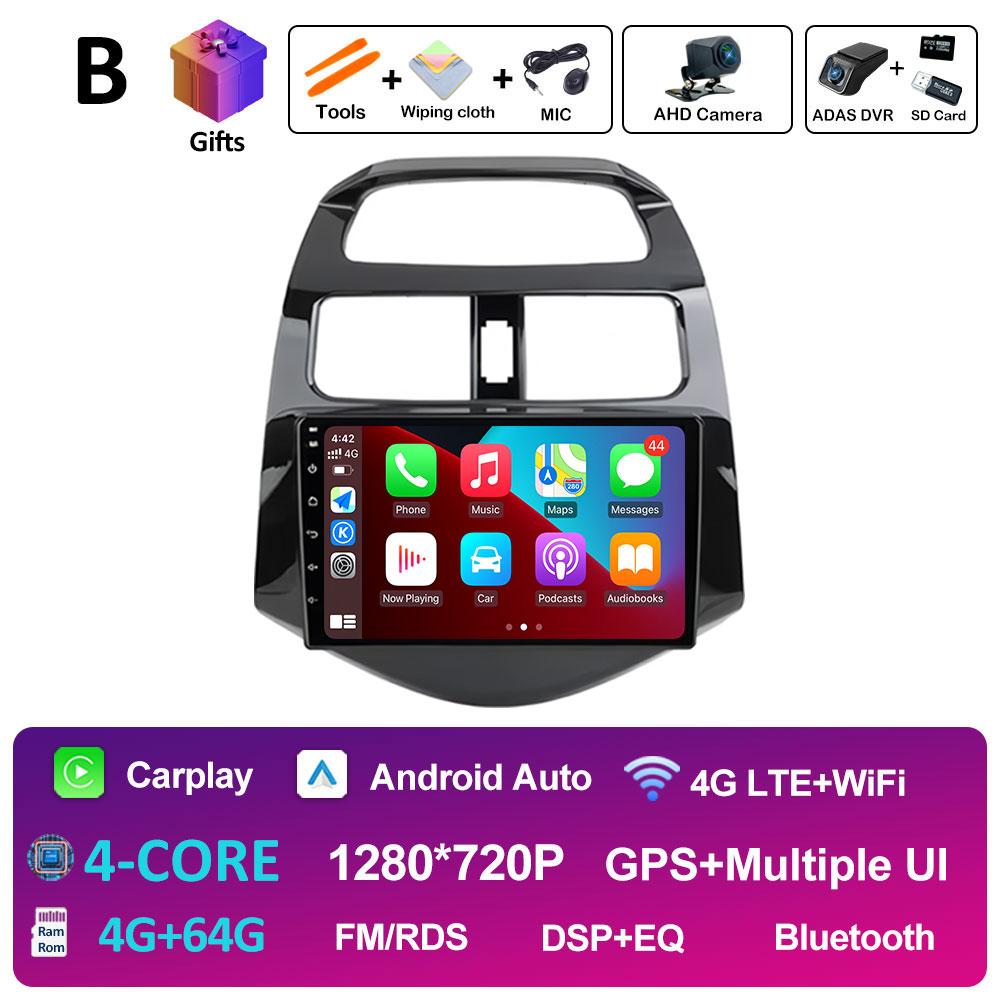 Android 14 Car Video For Chevrolet Spark Beat Matiz Creative 2010 2011 2012 2013 2014 Radio Player GPS Navigation Auto Tools 4G
