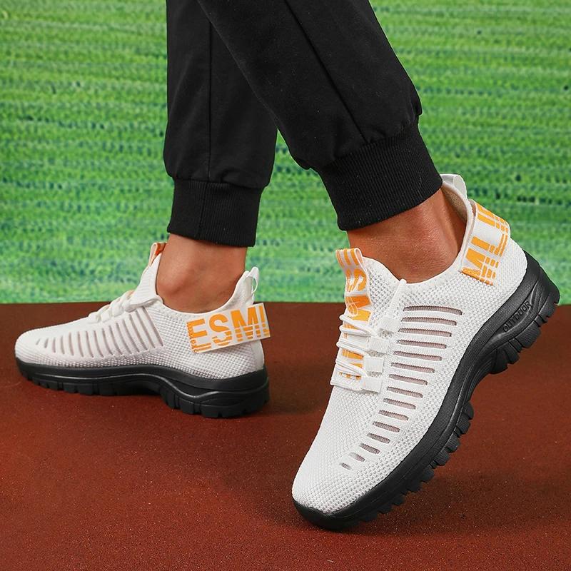 Men's Sports Luxury Casual Sports Shoes Mesh Running Shoes Summer Lightweight Thick Soled Fashionable Walking Shoes Women