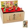 Osaka Choseido Hina Compact Wooden Itto Two 5 Tier Name Wooden Tag Bonus Included Made In Hina Urara Five Person Ornament Doll, Mini, Carving, Tiers,