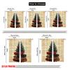 2pcs,2D plane printing Curtains Digital Printed Christmas Tree Books Festive (3) Versatile Polyester (without rod) Art Deco