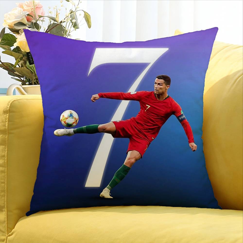 Football C-Ristiano R-Onaldo Various Sizes Square Pillow Case For Car Home Bedchamber Decor