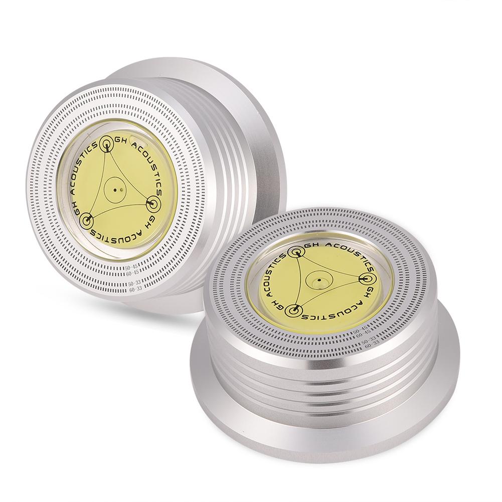 50  60Hz Bubble Level Speed Detection Turntable LP Vinyl Disc Record Stabilizer Clamp